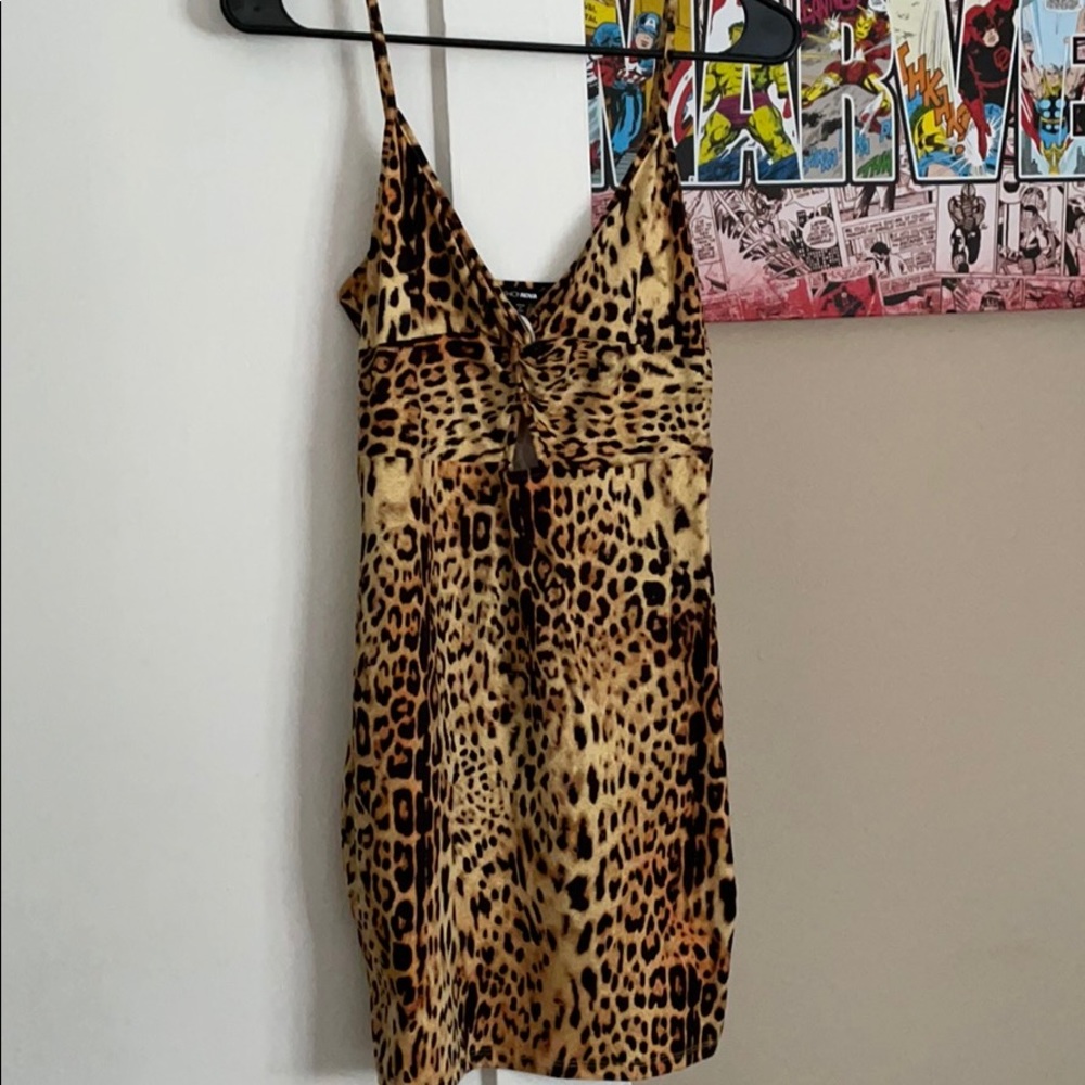 Cheetah printed dress